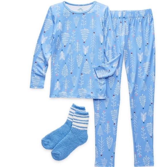 Thereabouts Little & Big Girls Holiday PJ Set - Picture 2 of 2